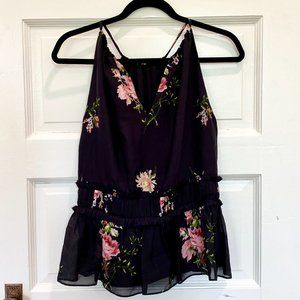 NWT JOIE || SHAWNETTE FLORAL IN CAVIAR